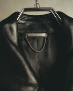 -SPECIAL- "BOTTEGA VENETA" 80's-00's Belted leather coat