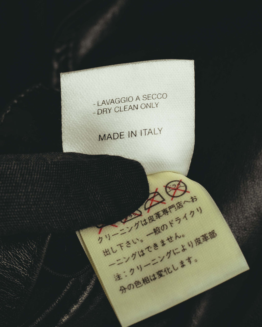 -SPECIAL- "BOTTEGA VENETA" 80's-00's Belted leather coat