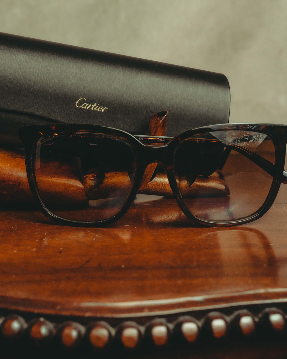 "Cartier" 2010's Tortoiseshell butterfly sunglasses