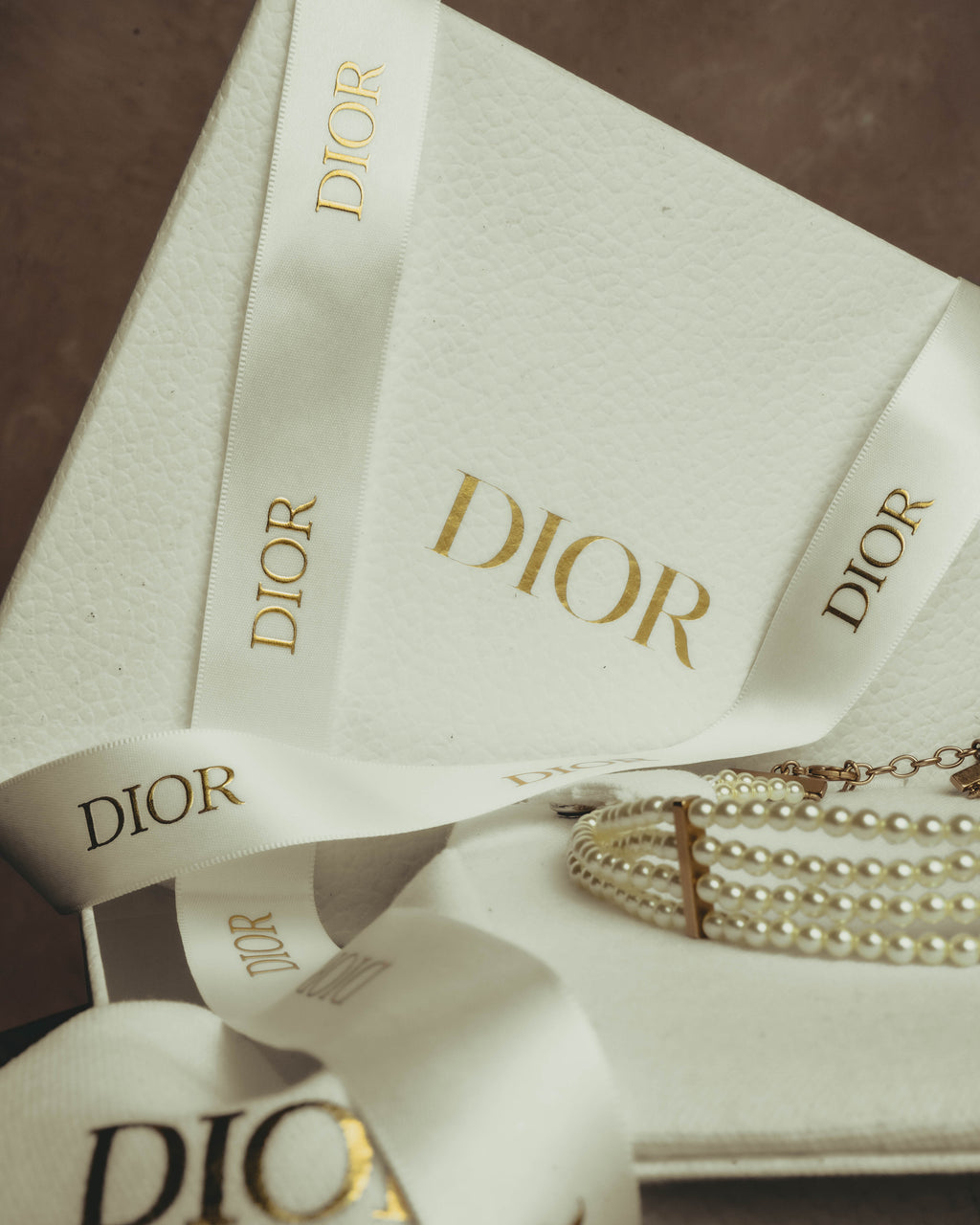 -SPECIAL- “Christian Dior” 90’s–00’s pearl cabochon multi-strand choker necklace