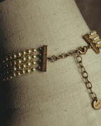 -SPECIAL- “Christian Dior” 90’s–00’s pearl cabochon multi-strand choker necklace