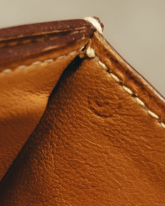 -SPECIAL- "HERMES" 70's-80's Vintage Lydie leather shoulder clutch bag