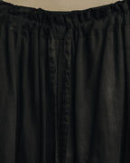 "Yohji Yamamoto +NOIR" 2010's Draped cotton maxi skirt