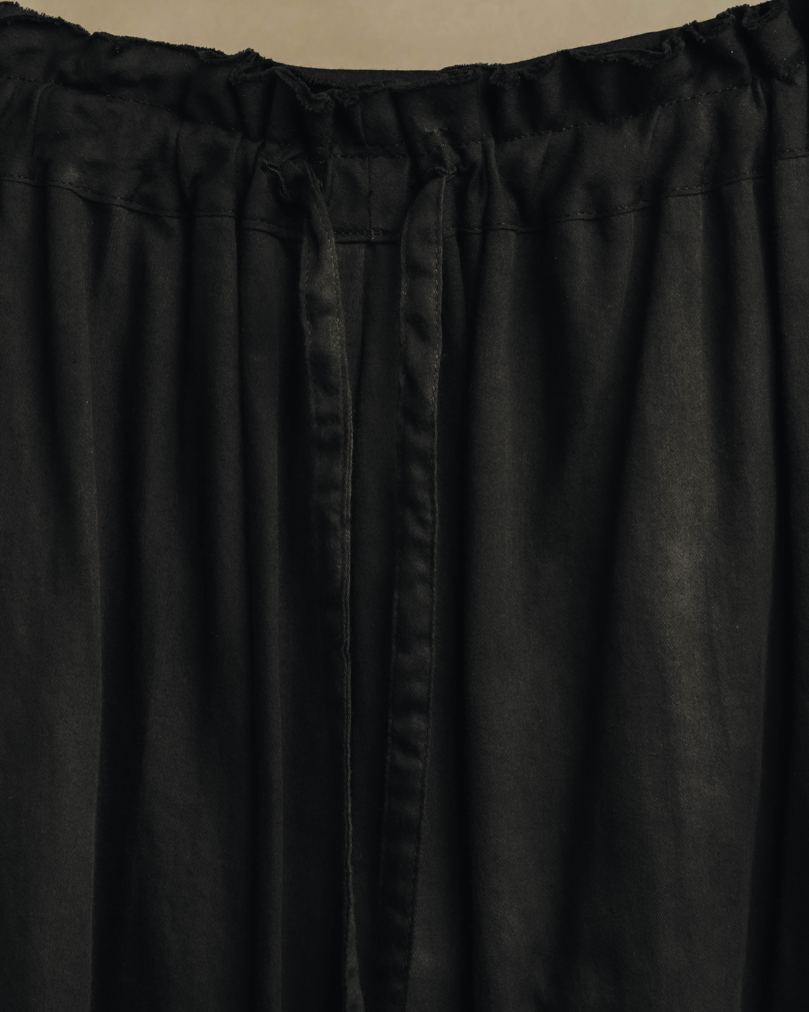 "Yohji Yamamoto +NOIR" 2010's Draped cotton maxi skirt
