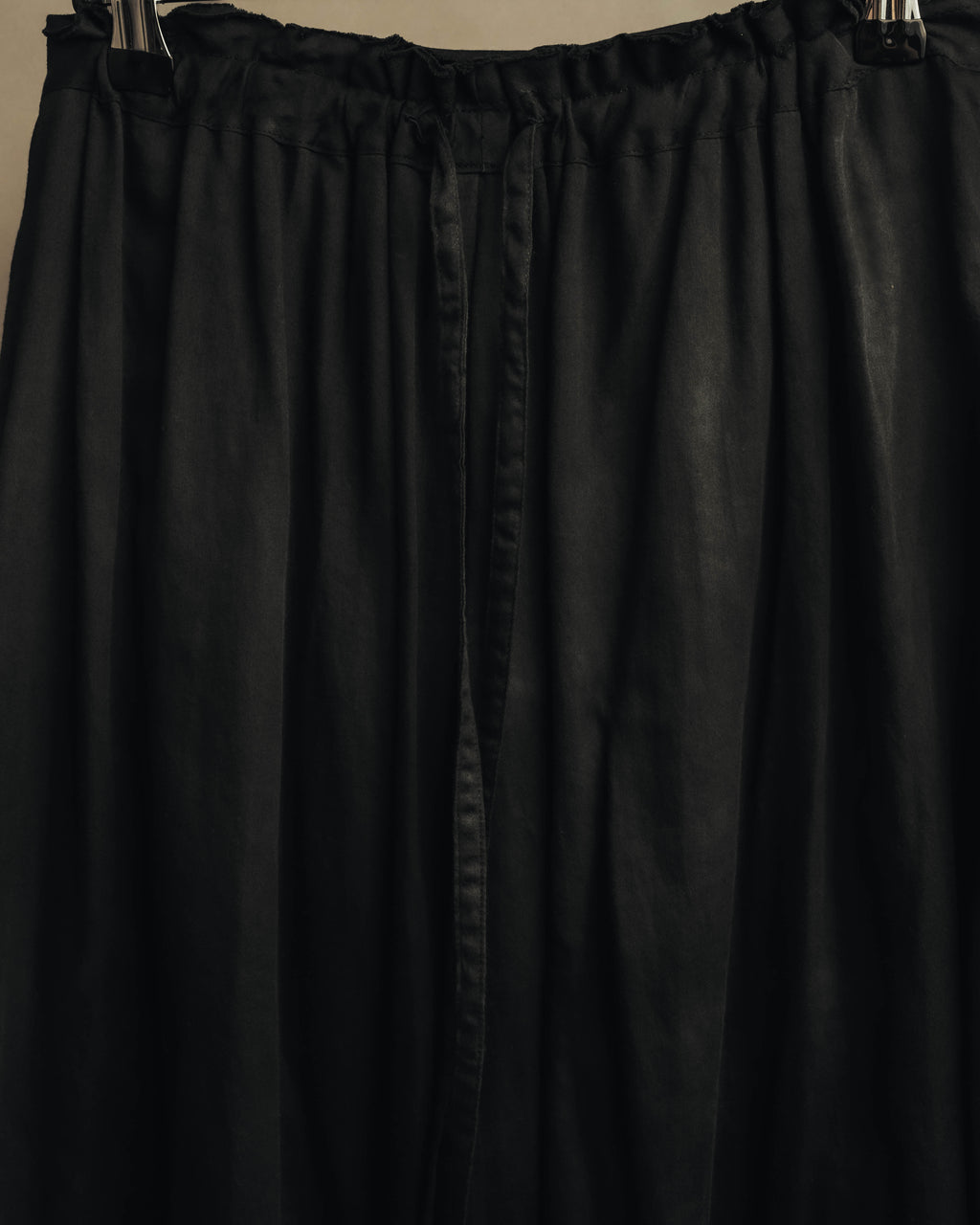 "Yohji Yamamoto +NOIR" 2010's Draped cotton maxi skirt