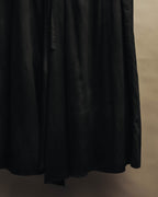 "Yohji Yamamoto +NOIR" 2010's Draped cotton maxi skirt