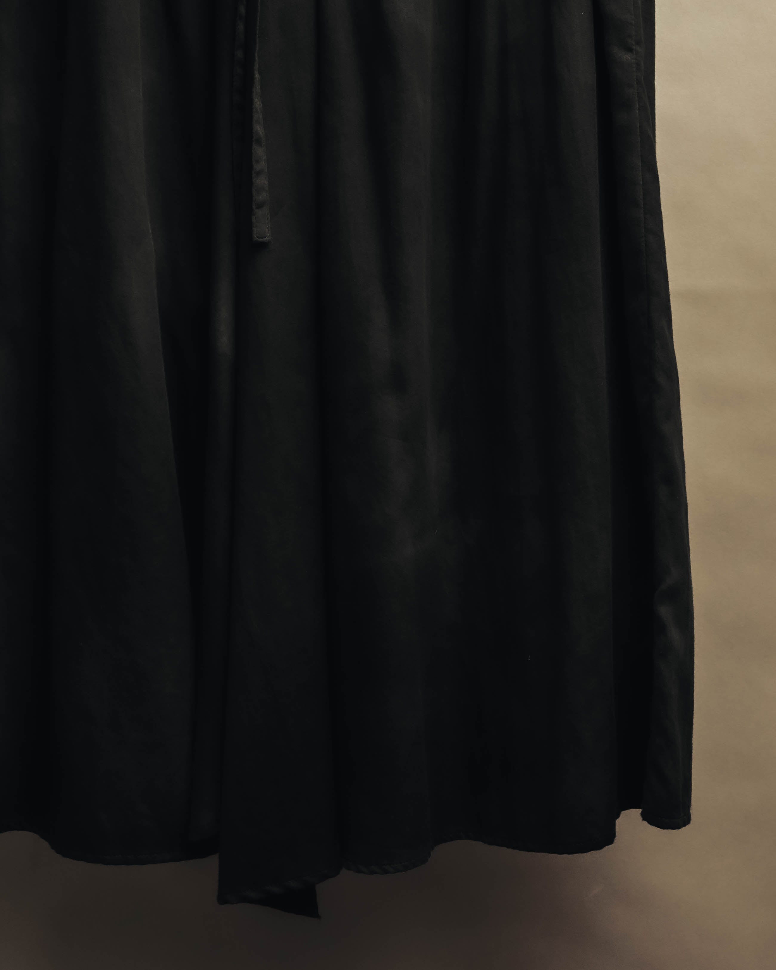 "Yohji Yamamoto +NOIR" 2010's Draped cotton maxi skirt