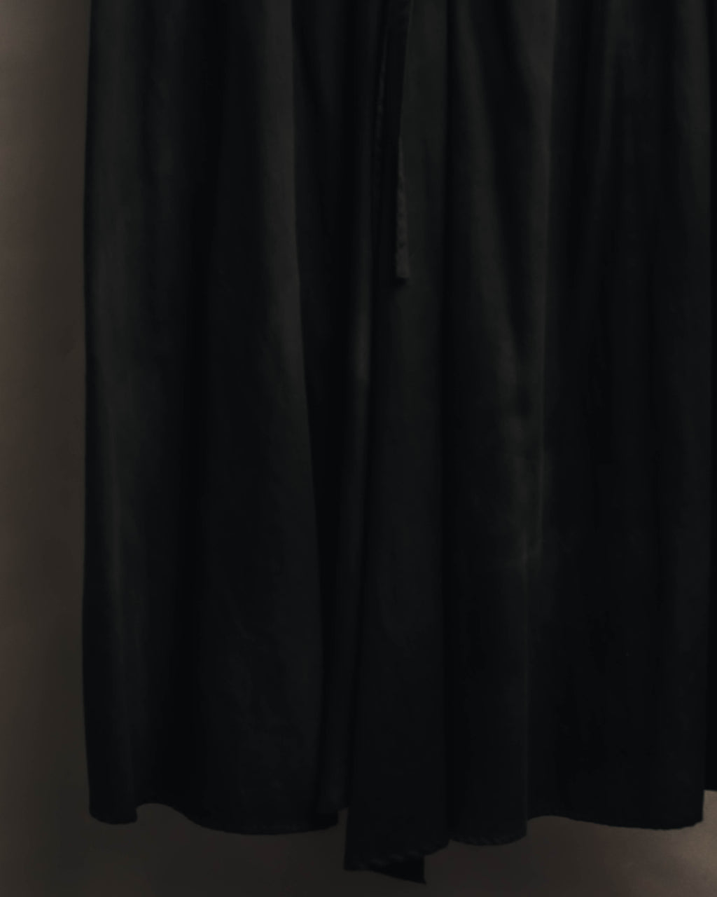 "Yohji Yamamoto +NOIR" 2010's Draped cotton maxi skirt