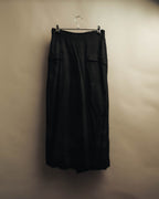"Yohji Yamamoto +NOIR" 2010's Draped cotton maxi skirt