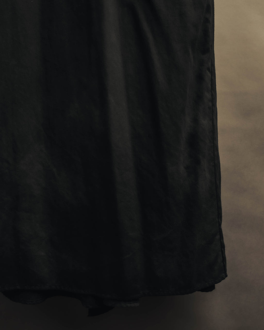 "Yohji Yamamoto +NOIR" 2010's Draped cotton maxi skirt
