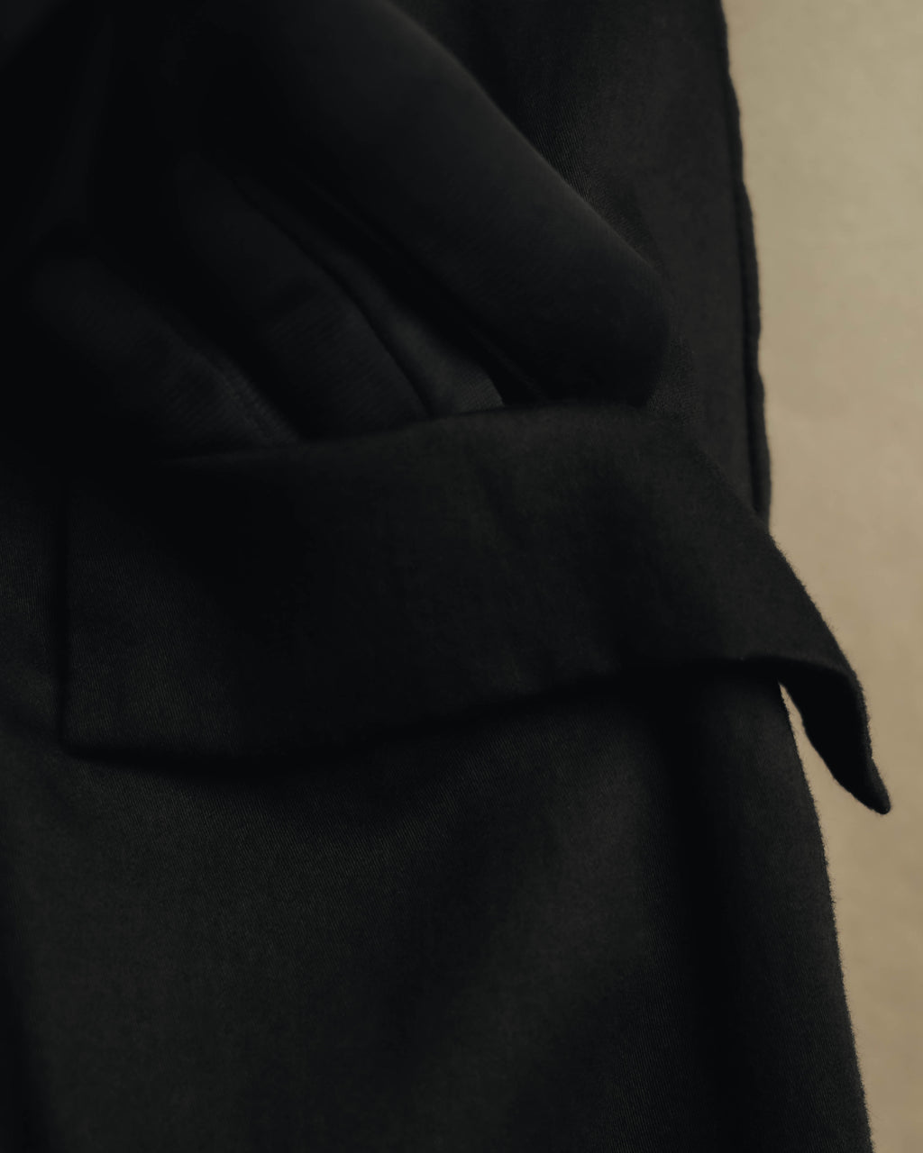 "Yohji Yamamoto +NOIR" 2010's Draped cotton maxi skirt