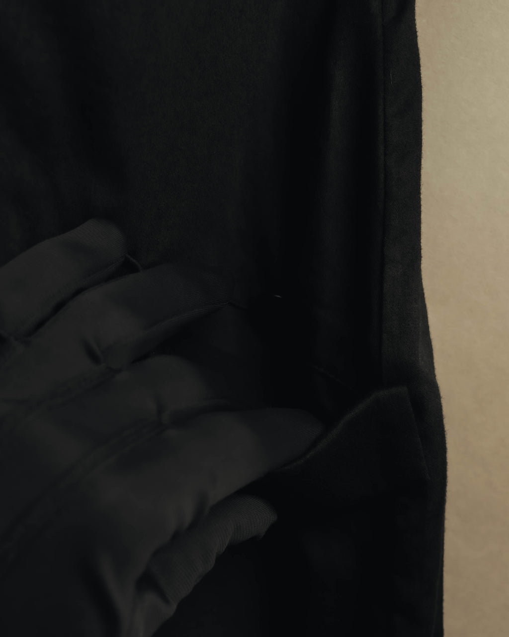 "Yohji Yamamoto +NOIR" 2010's Draped cotton maxi skirt