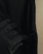 "Yohji Yamamoto +NOIR" 2010's Draped cotton maxi skirt