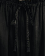 "Yohji Yamamoto +NOIR" 2010's Draped cotton maxi skirt