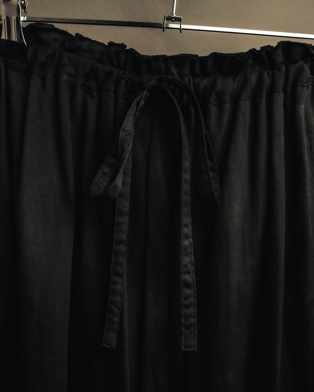 "Yohji Yamamoto +NOIR" 2010's Draped cotton maxi skirt