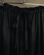 "Yohji Yamamoto +NOIR" 2010's Draped cotton maxi skirt