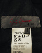"Yohji Yamamoto +NOIR" 2010's Draped cotton maxi skirt