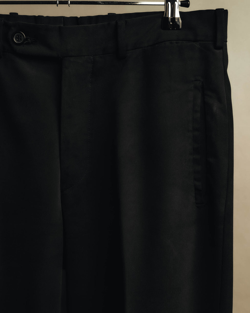 "PRADA" 90's Minimal black tailored trousers