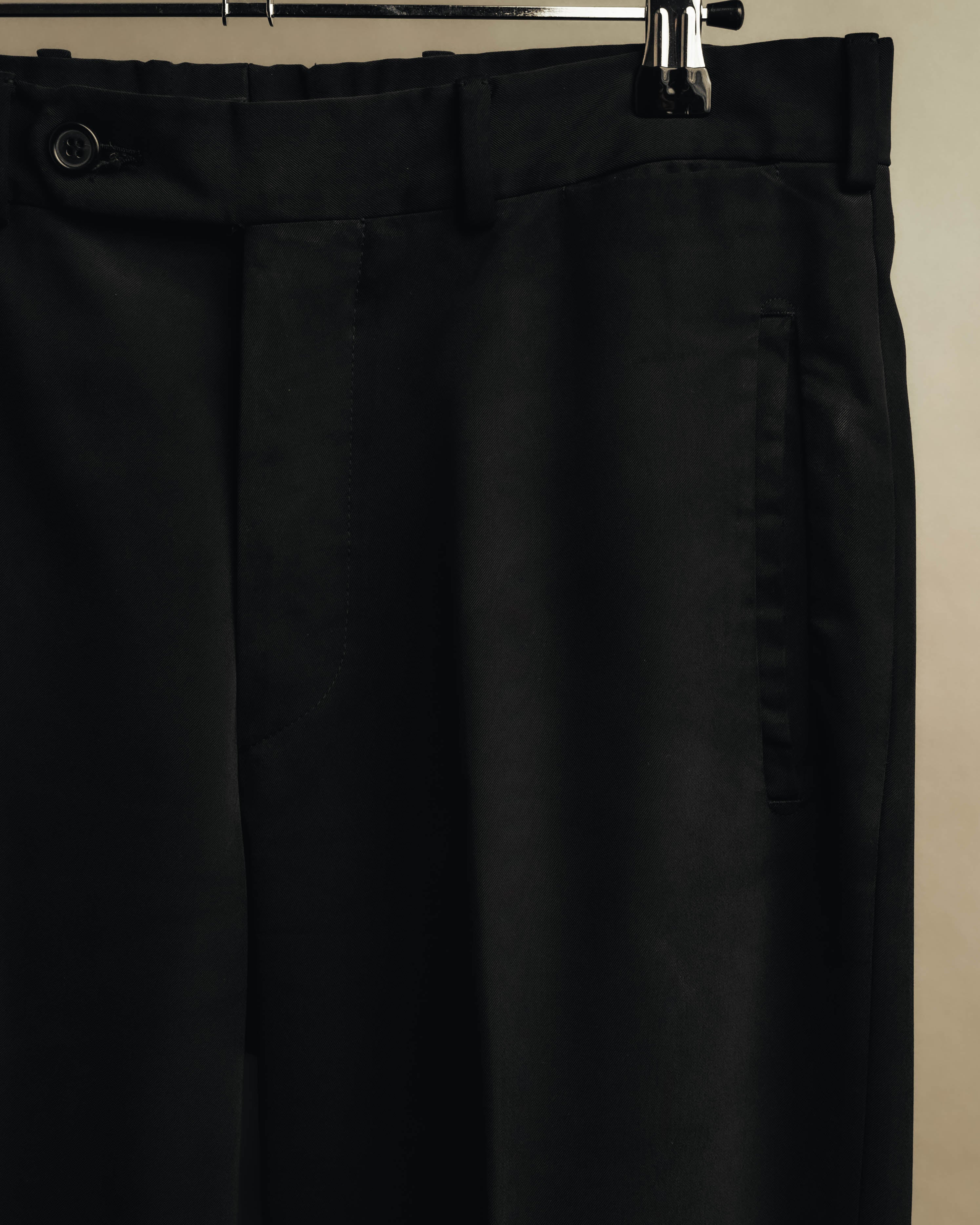 "PRADA" 90's Minimal black tailored trousers