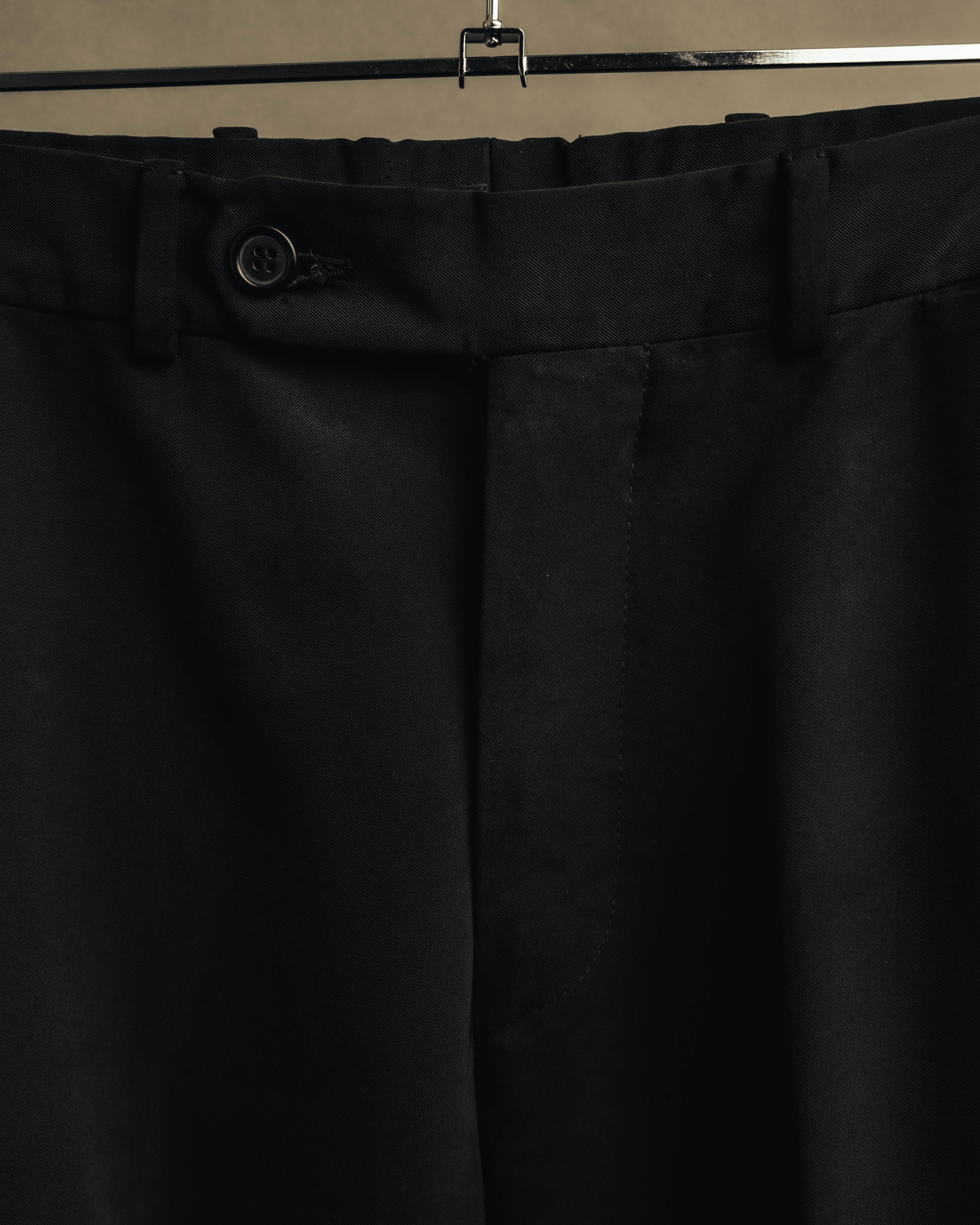 "PRADA" 90's Minimal black tailored trousers