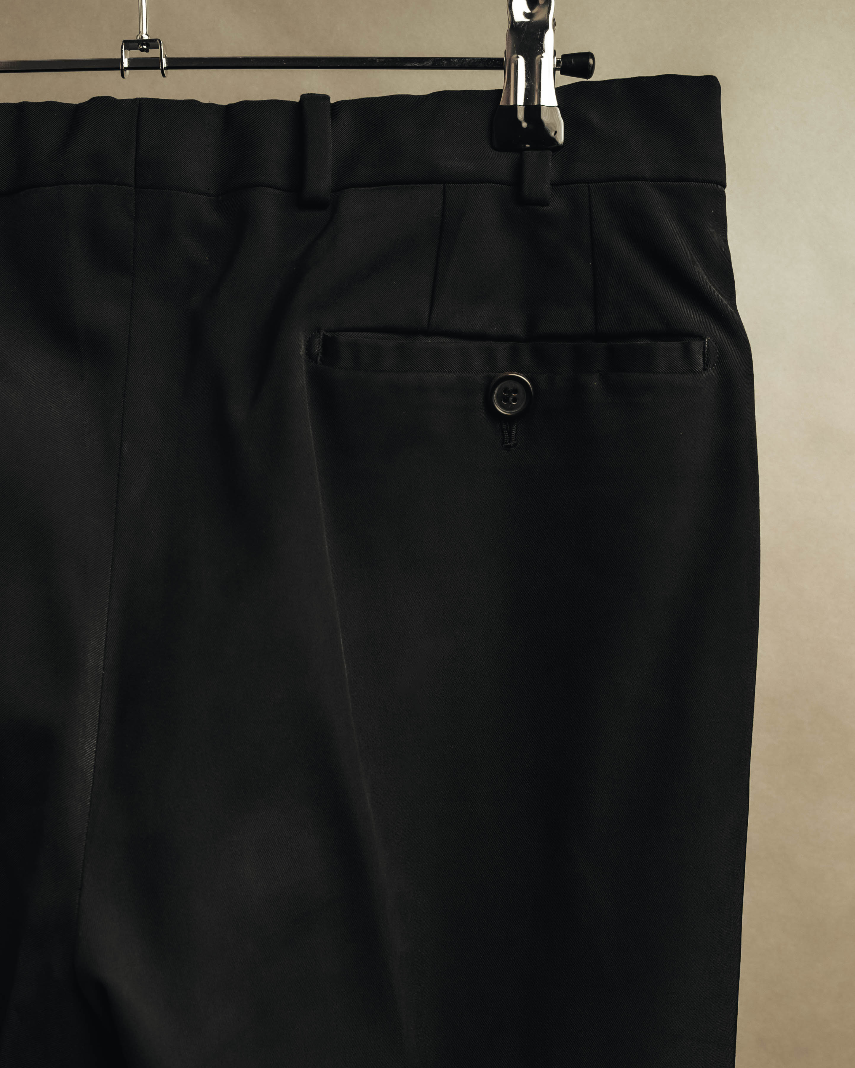 "PRADA" 90's Minimal black tailored trousers