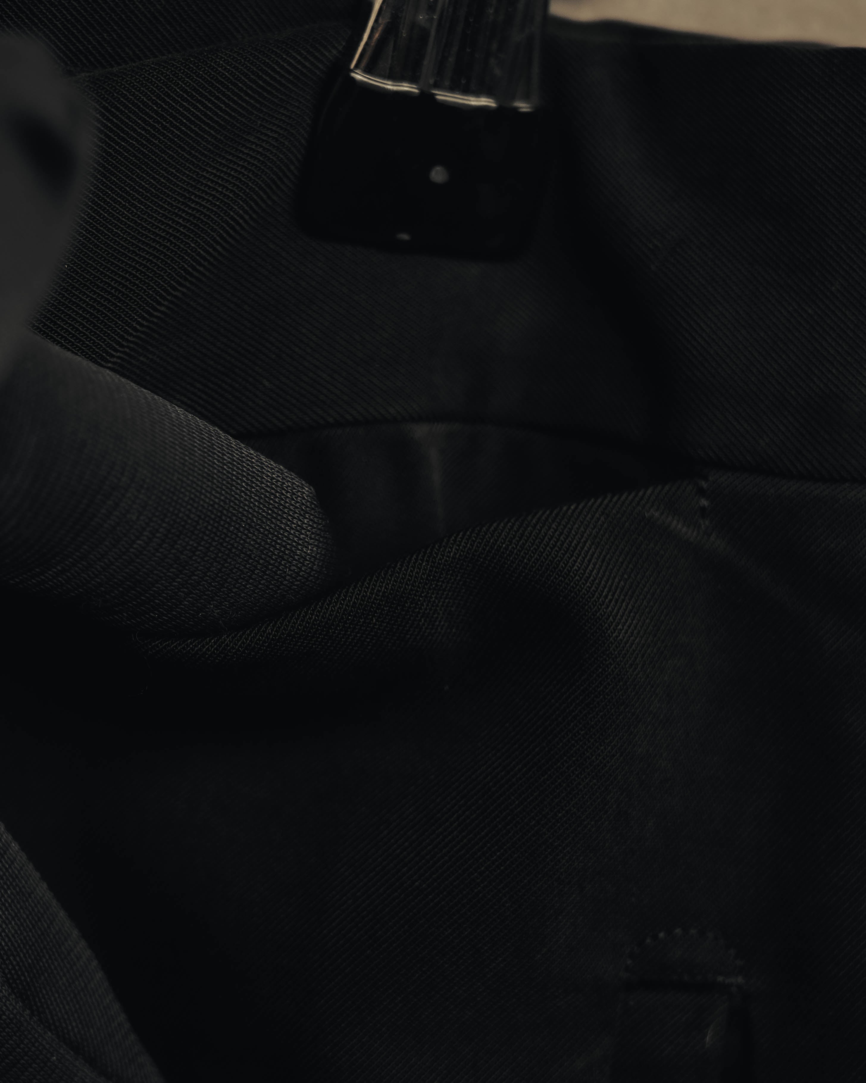 "PRADA" 90's Minimal black tailored trousers