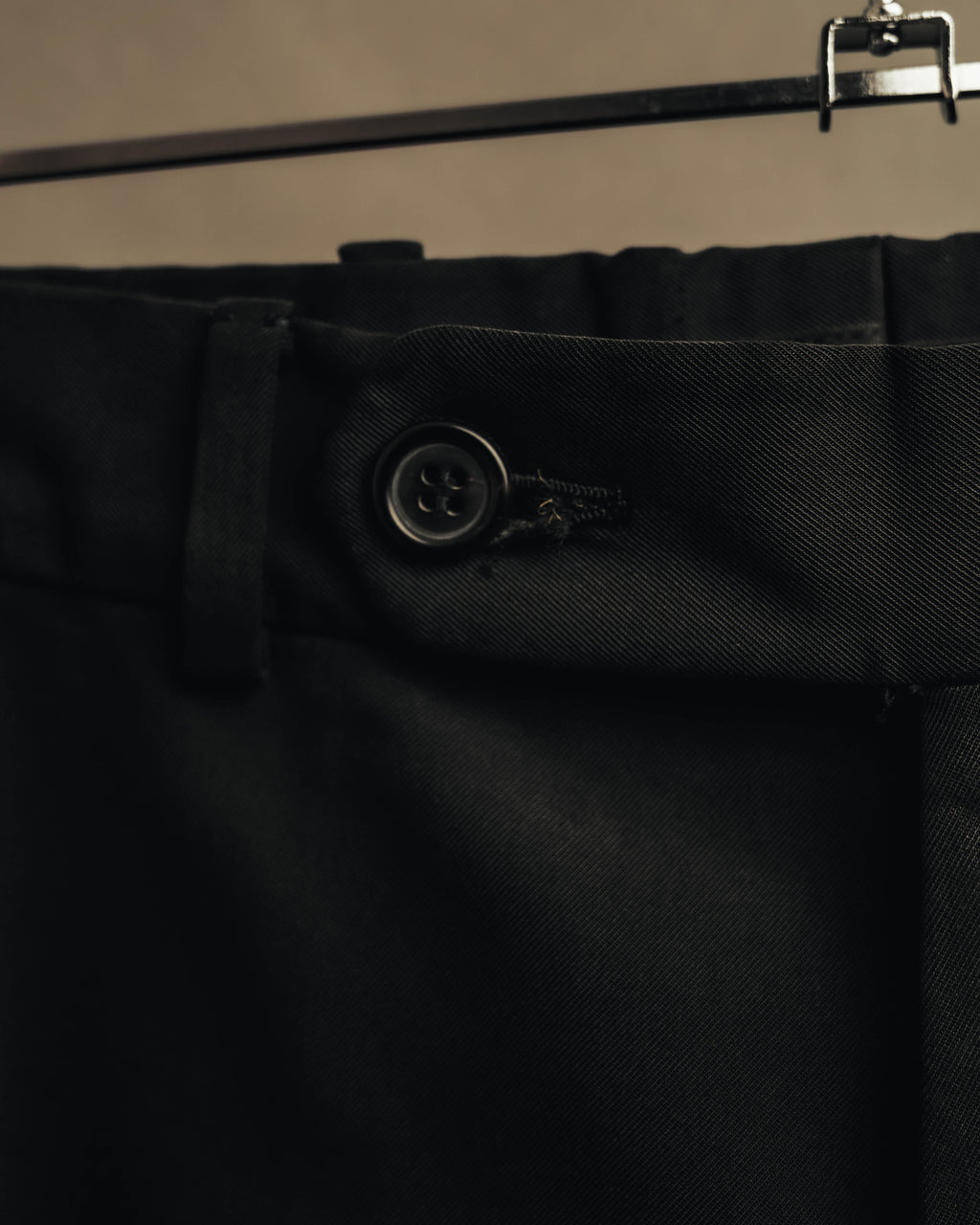 "PRADA" 90's Minimal black tailored trousers