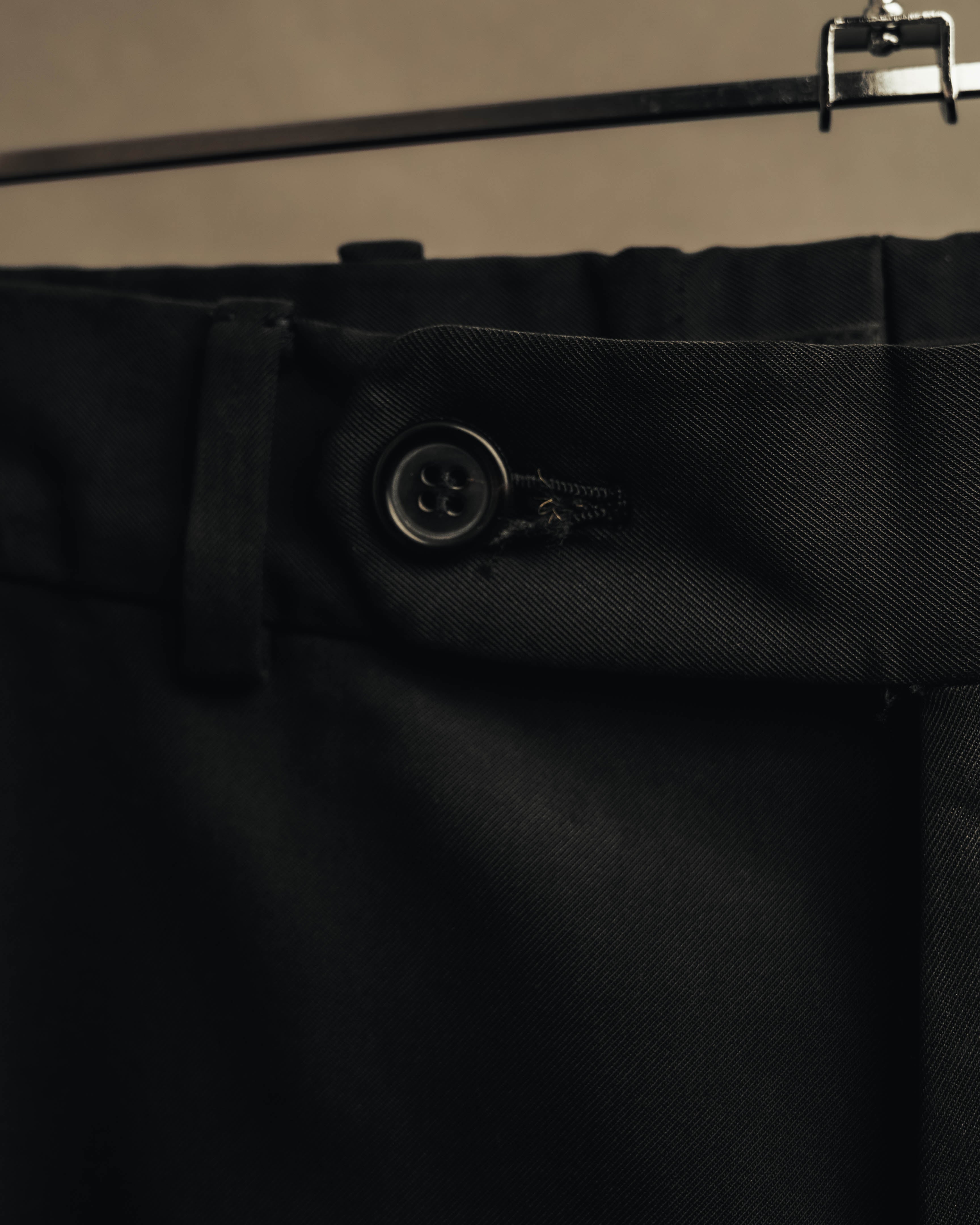 "PRADA" 90's Minimal black tailored trousers