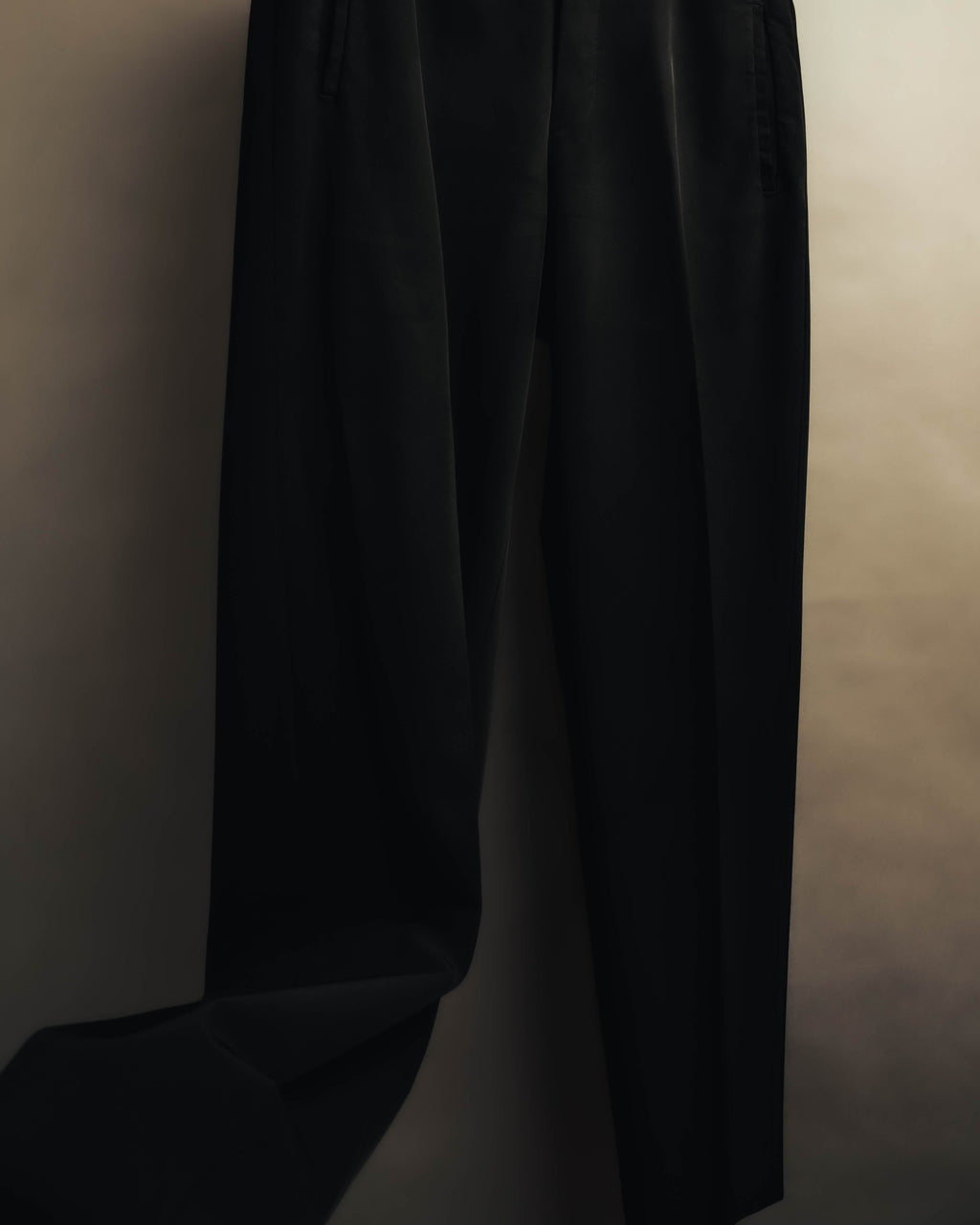 "PRADA" 90's Minimal black tailored trousers