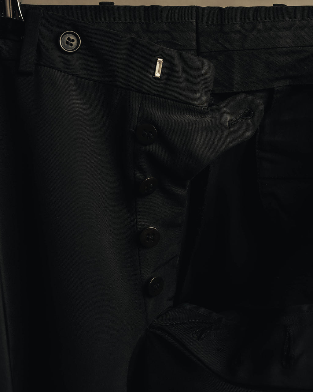 "PRADA" 90's Minimal black tailored trousers