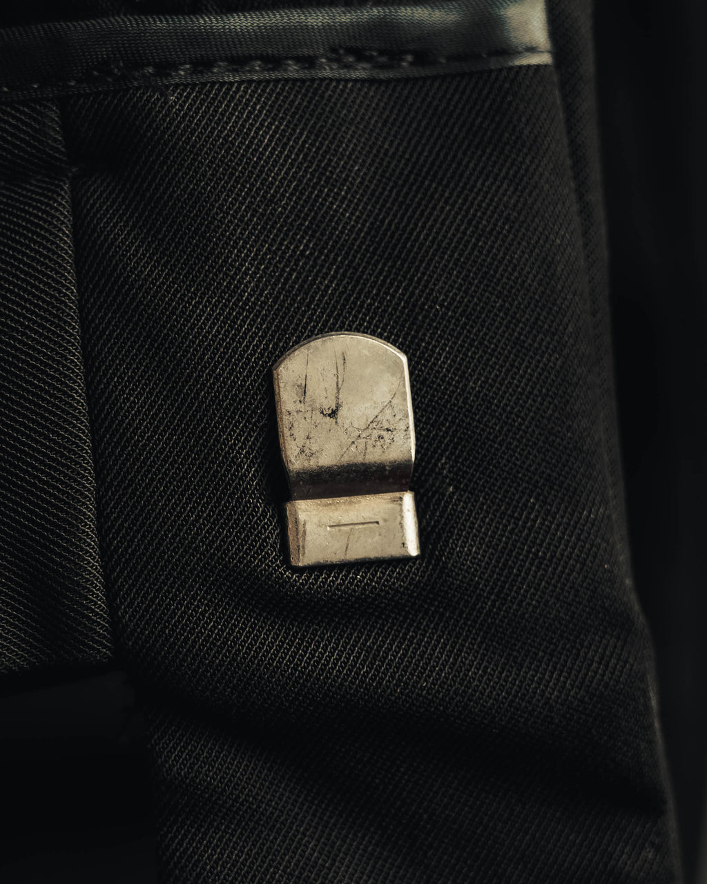"PRADA" 90's Minimal black tailored trousers