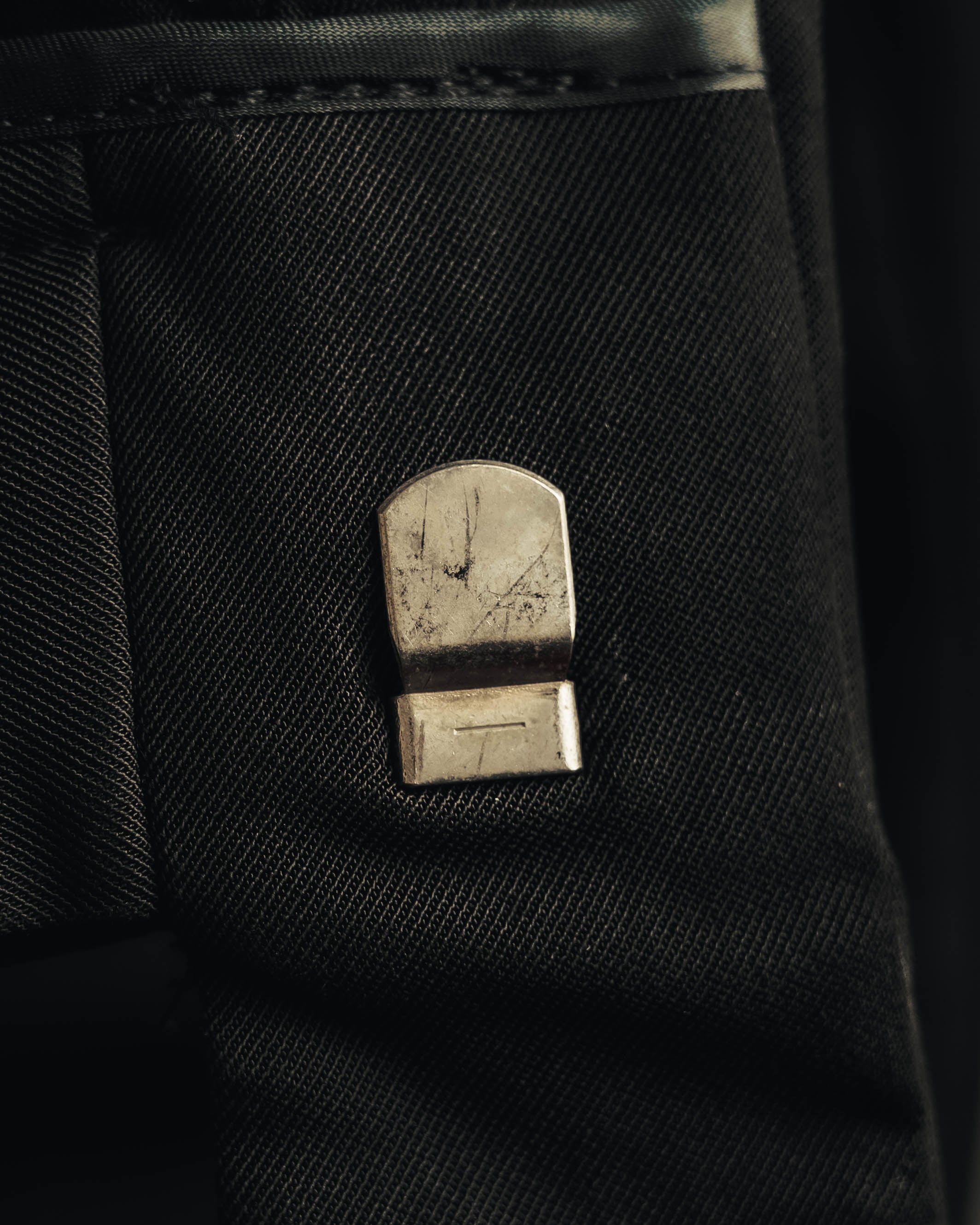 "PRADA" 90's Minimal black tailored trousers