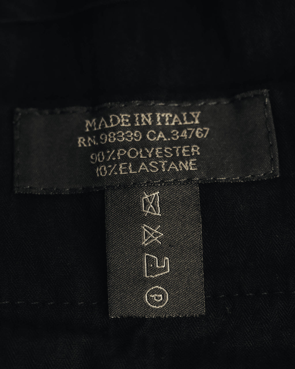"PRADA" 90's Minimal black tailored trousers
