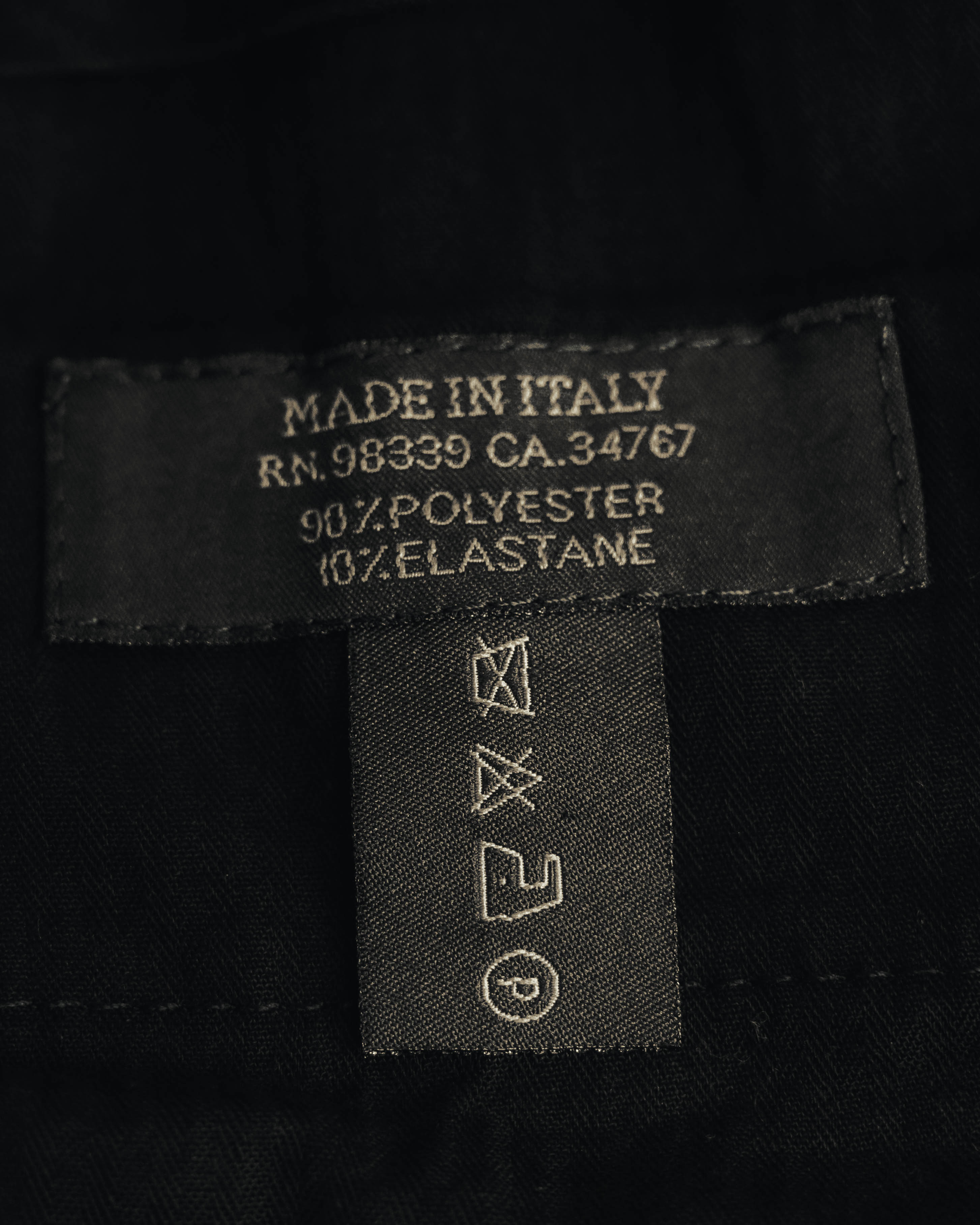 "PRADA" 90's Minimal black tailored trousers