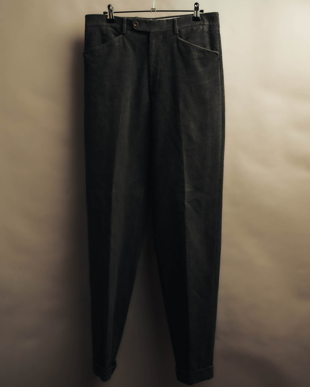 "Hermès" 90's-00's Brushed cotton tapered trousers