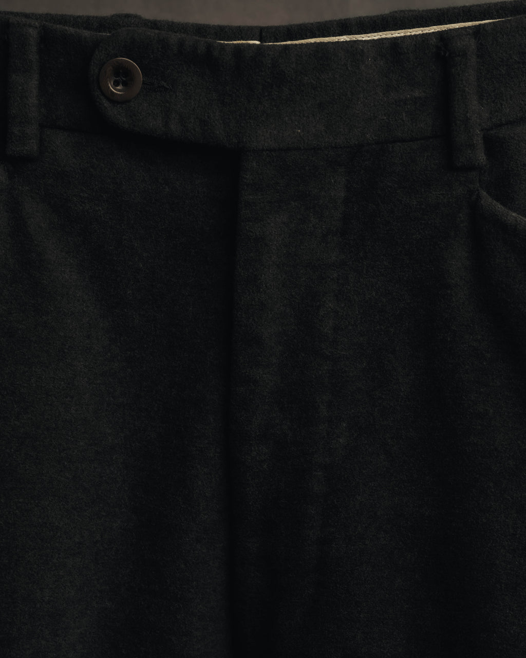 "Hermès" 90's-00's Brushed cotton tapered trousers