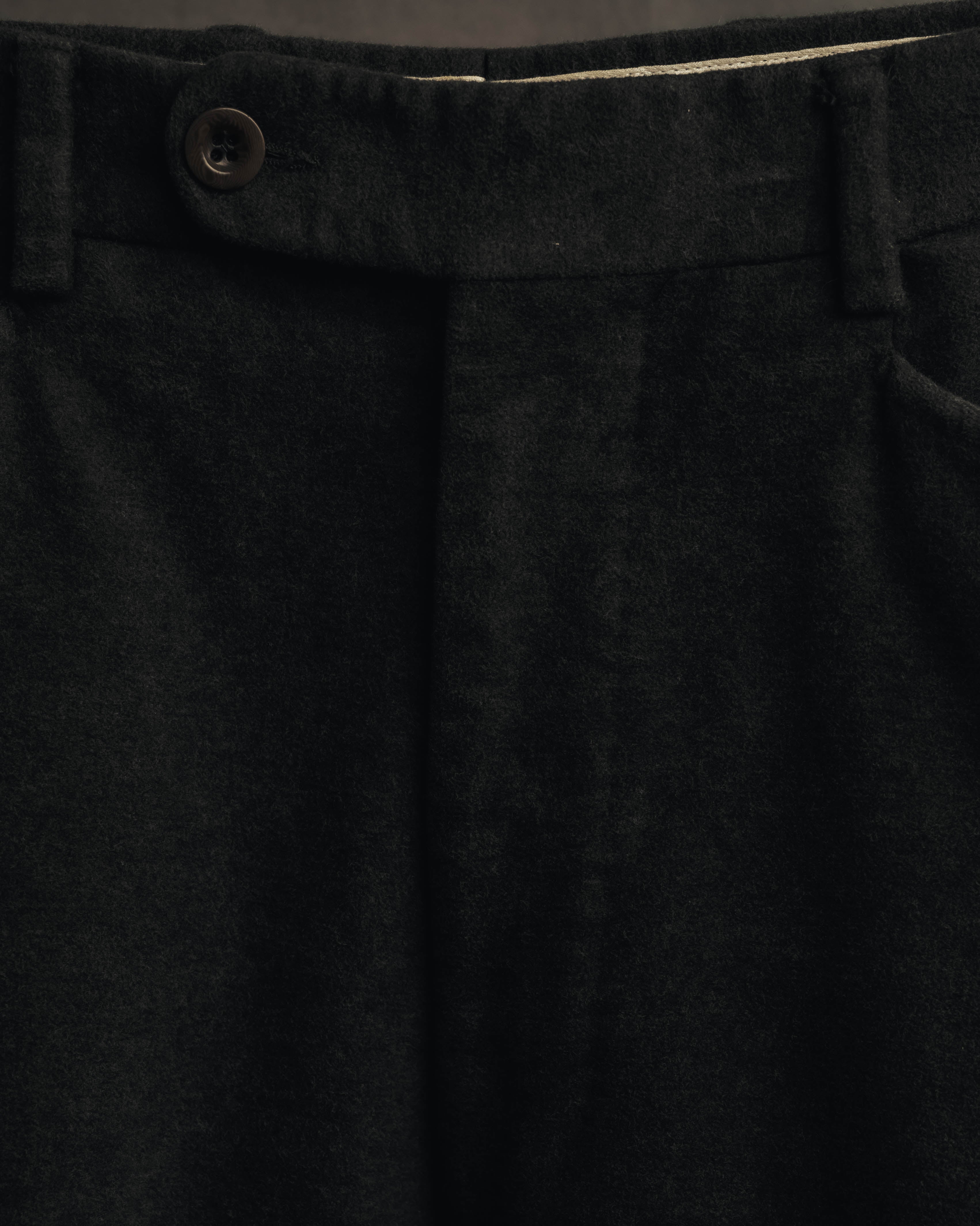 "Hermès" 90's-00's Brushed cotton tapered trousers