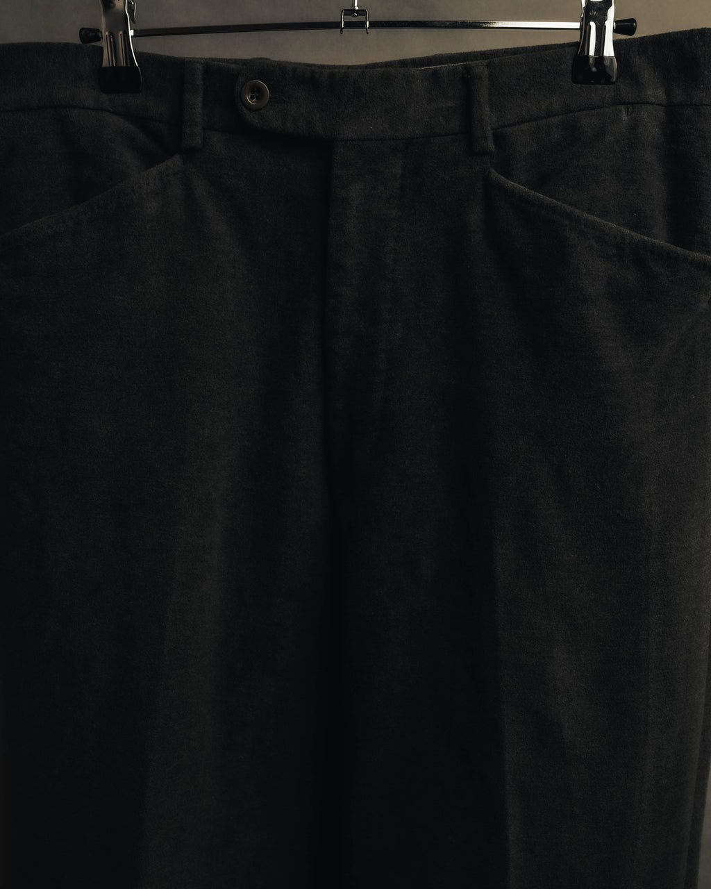 "Hermès" 90's-00's Brushed cotton tapered trousers