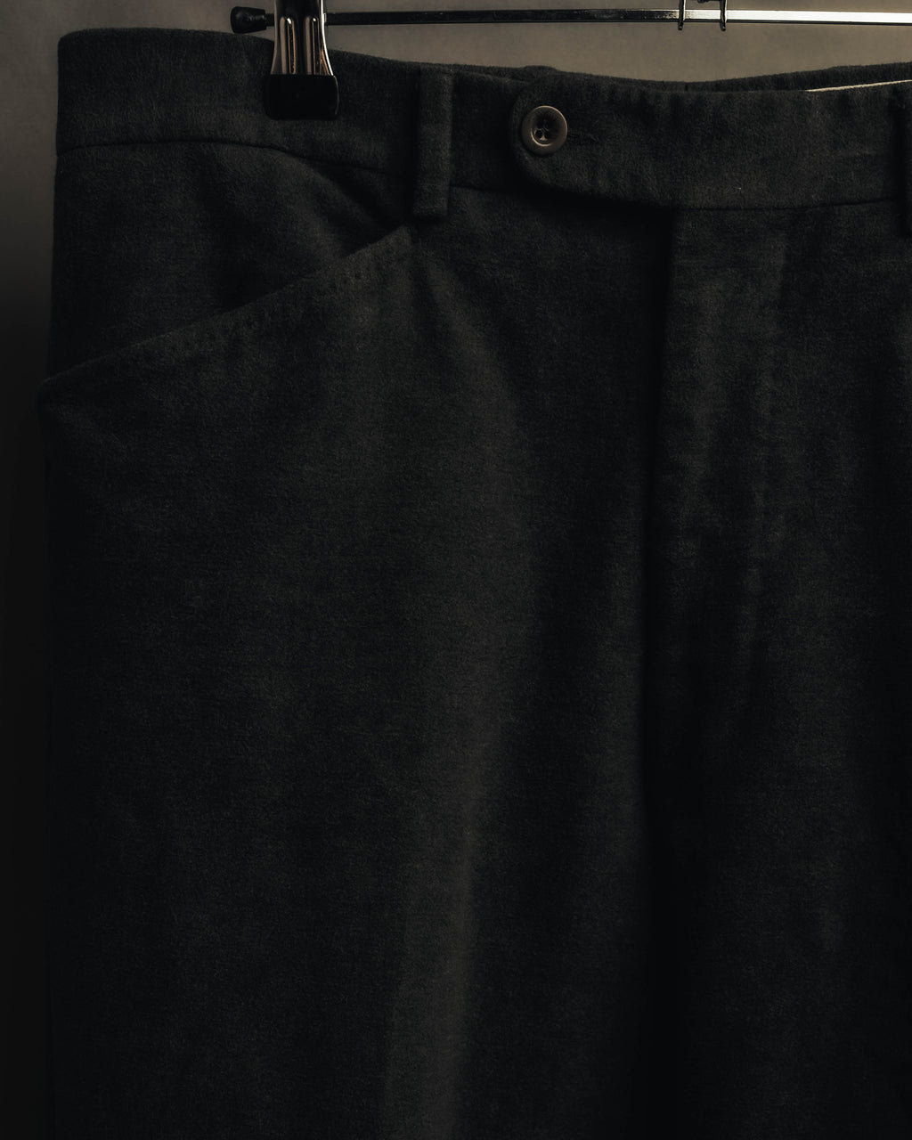 "Hermès" 90's-00's Brushed cotton tapered trousers