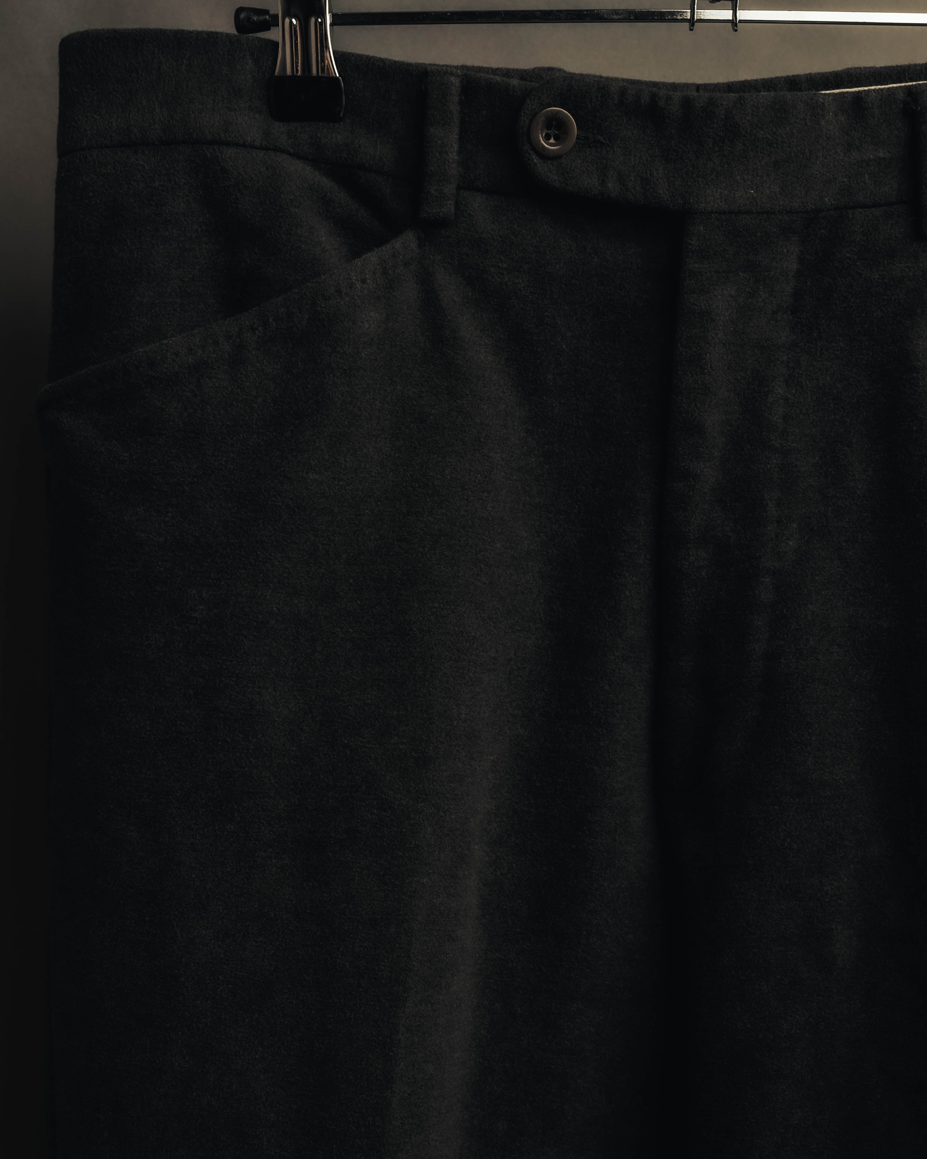 "Hermès" 90's-00's Brushed cotton tapered trousers