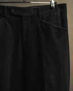 "Hermès" 90's-00's Brushed cotton tapered trousers