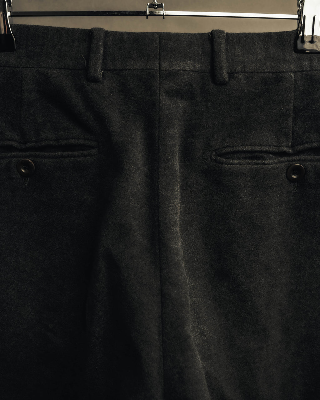 "Hermès" 90's-00's Brushed cotton tapered trousers