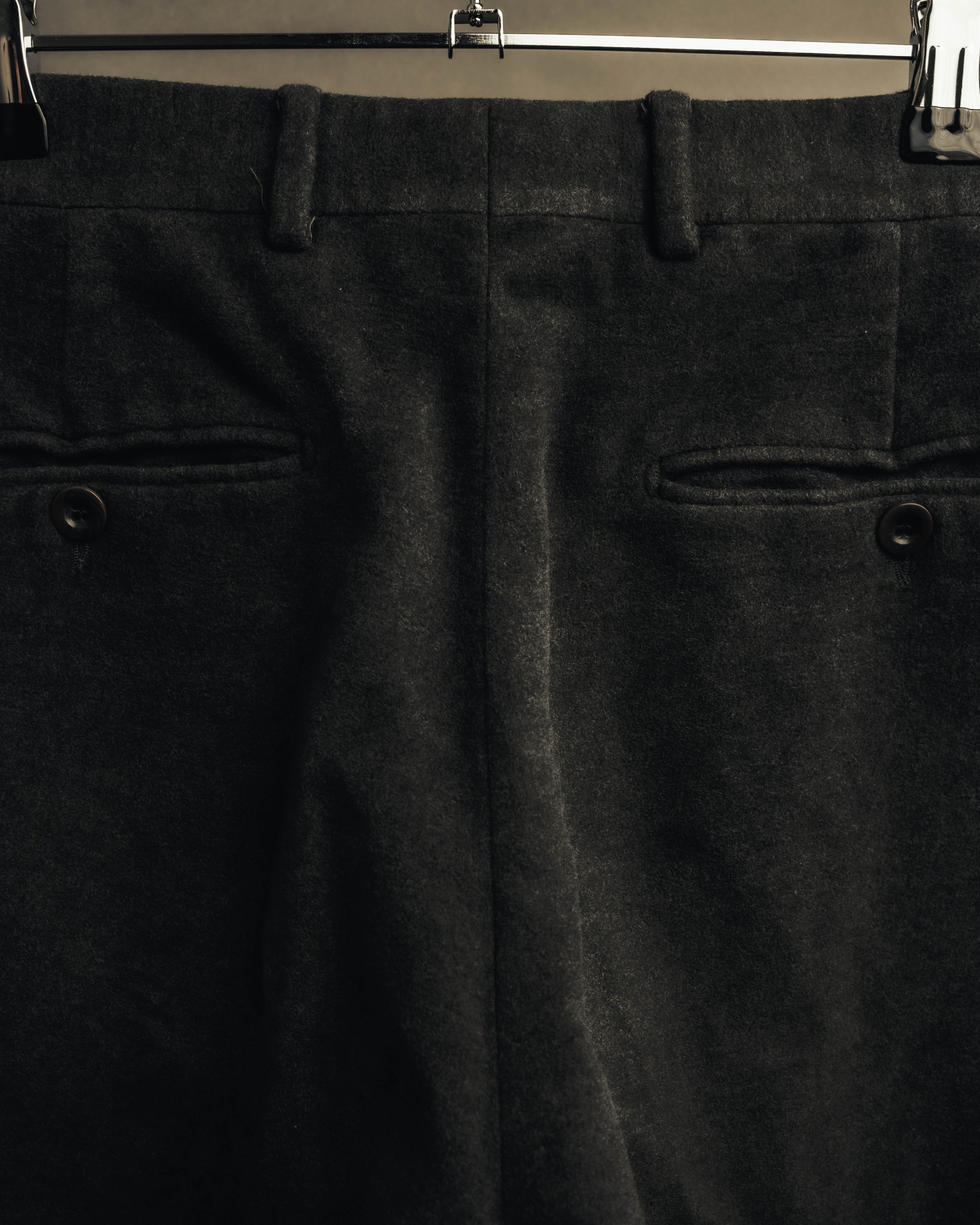 "Hermès" 90's-00's Brushed cotton tapered trousers