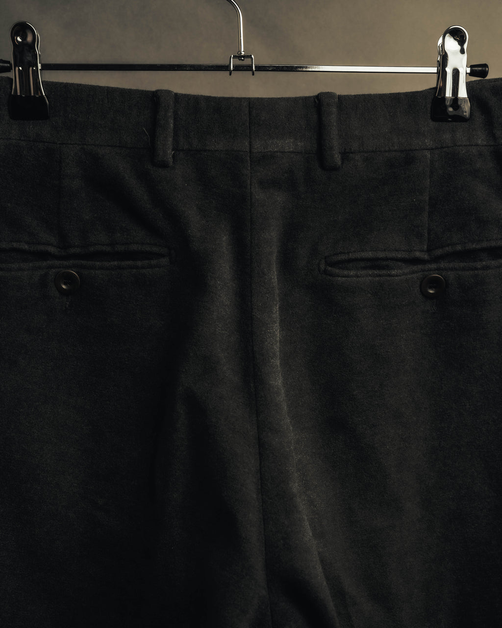 "Hermès" 90's-00's Brushed cotton tapered trousers