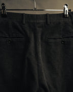 "Hermès" 90's-00's Brushed cotton tapered trousers