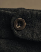 "Hermès" 90's-00's Brushed cotton tapered trousers
