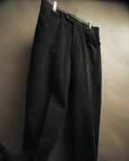 "Hermès" 90's-00's Brushed cotton tapered trousers