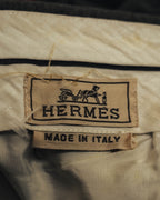 "Hermès" 90's-00's Brushed cotton tapered trousers