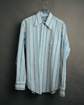-MOOD Vintage Collections-
70’s-80’s Stripe long point collar shirt