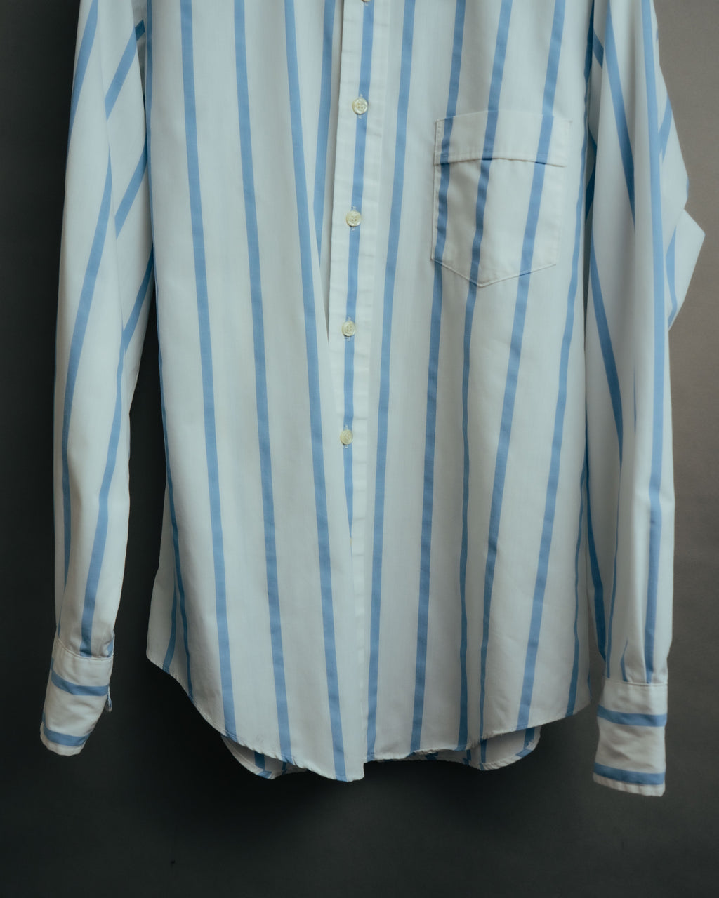 -MOOD Vintage Collections-
70’s-80’s Stripe long point collar shirt